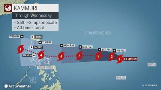 "Siêu[-]bão”[-]Kammuri[-]tiến[-]vào[-]biển[-]Đông[-]sau[-]khi[-]càn[-]quét[-]Philippines